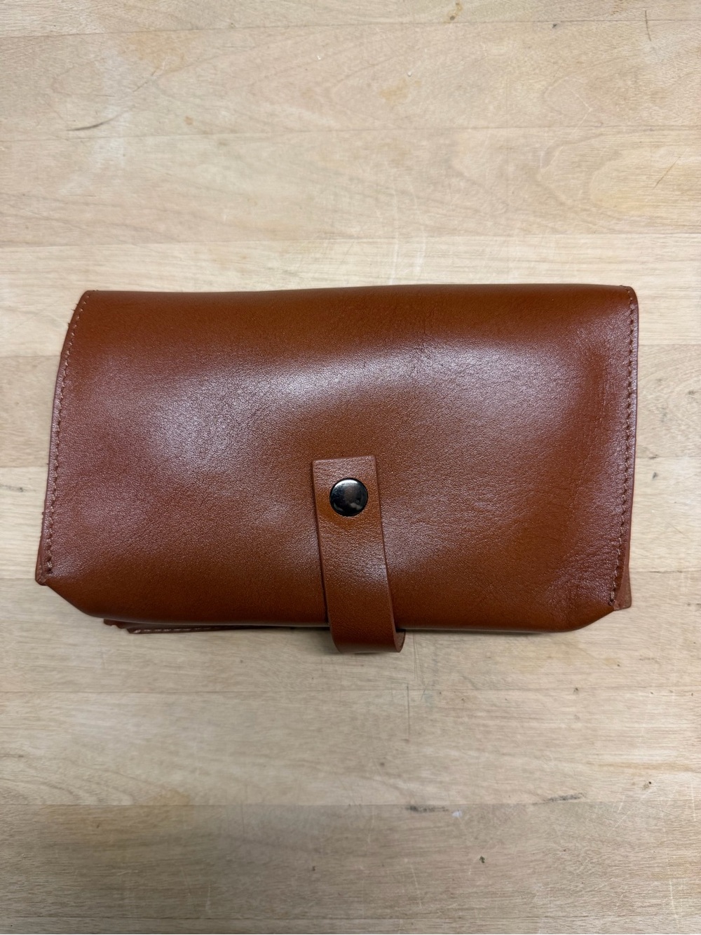 Brown Leather Travel Pouch